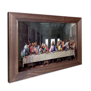 Imagem de Quadro Decorativo Religioso Jesus Santa Ceia do Senhor Sagrada Família