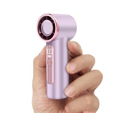 Imagem de DUILOG iFan, mini ventilador portátil portátil, pequenos ventiladores turbo pessoais recarregáveis para viagens - roxo