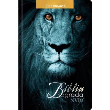 Imagem de Biblia Sagrada Nvi - Letra Gigante - Leao Azul