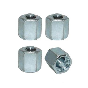 Imagem de Lnkvorx Injetores de combustível de trilho comum diesel de 16 mm - conjunto de tampas de trilho de combustível com bloqueio M16 de 4 peças para Cummins 2003-2022|Duramax 2001-2022|Ford 2008-2022