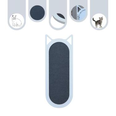 Imagem de Arranhador de Gato Piso e Parede Frajola Grande Branco - Cinza - Mader