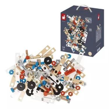 Imagem de Brinquedo Pequeno Engenheiro 50 Pecas Montar Madeira - Janod