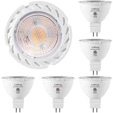 Imagem de MR16 Lâmpada LED 6W 35-50W Substituição halógena 2700K Branco quente ac/dc 12V GU5.3 Iluminação de paisagem externa, certificado ETL, não regulável - pacote com 6