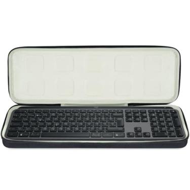 Imagem de Capa rígida com teclado Eva para Logitech MX Keys S Wire Keyboard Estojo de transporte serve para teclado preto de 43 cm x 14 cm x 2,5 cm