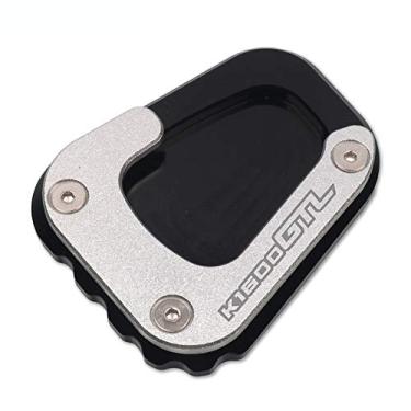 Imagem de Acc-Creativity Suporte lateral para pé de motocicleta, ampliador lateral, placa de extensão compatível com BMW K1600B K1600GT K1600GTL 2017-2023 (K1600GTL, preto)