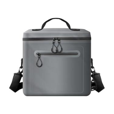 Imagem de RANDUN Bolsa térmica dobrável para refrigeradores de almoço para piquenique, praia, trabalho, viagem – Sacos macios para refrigeradores de gelo com zíper, suportes portáteis dobráveis na vertical – 8