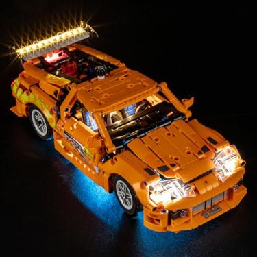 Imagem de MENZAVA LED Light Set Compatible with Lego 42204 Fast and Furious Toyota Supra MK4 Technic Building Blocks Model - Model Set NOT Included