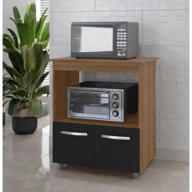 Imagem de Balcão Multiuso 75cm Angela com 2 Portas 1 Nicho Para Forno - Savana/P
