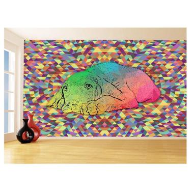 Imagem de Papel De Parede 3D Animais Pop Art Cachorro Pet 3,5M Pxa212