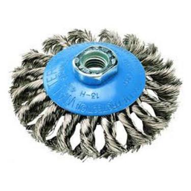 Imagem de Escova circular aço 4" m14 conica 13h402 walter