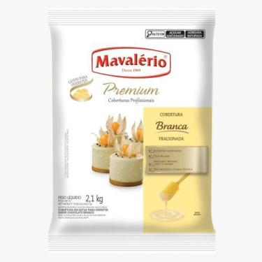 Imagem de Chocolate Cobertura Gotas Branco 2,1kg - Mavalerio - Mavalerio 