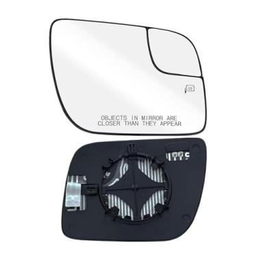 Imagem de Leolarmen Vidro de espelho lateral do passageiro compatível com Ford Explorer 2011-2019 Police Interceptor Utility, espelho aquecido convexo direito de substituição para BB5Z-17K707-T