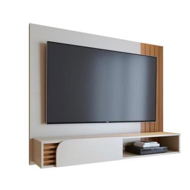 Imagem de Painel Home Suspenso para Tv até 60 Polegadas 1 Porta Jurerê Freijó e 