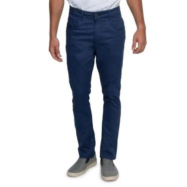 Imagem de Calça masculina slim sarja azul escuro - Cae