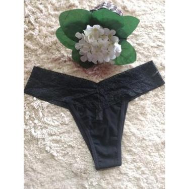 Imagem de Calcinha de Renda Lace Preta - Garota Ousada Lingerie, Preto, Médio