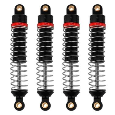Imagem de Pothyes 4PCS 53mm/59mm/66mm Aluminum Shocks Absorbers Oil Long Threaded Damper for 1/18 RC Crawler TRX4M TRX-4M Bronco Defender K10 Upgrade Parts (66mm black)