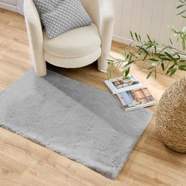 Imagem de Tititex Luxury Collection Tapete de área de 6 cm x 7 cm de pele ultramacia tapete de cabeceira fofo, felpudo peludo, antiderrapante, lavável, tapete de pelúcia de 3 cm para decoração de quarto de bebê