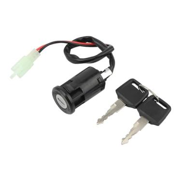Imagem de PowerMotor Interruptor universal de 2 fios, barril de ignição, 2 fios, substituição para motocicleta, triciclo elétrico, scooter, carrinhos de golfe, bicicleta