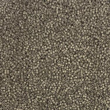 Imagem de Miyuki Delica 11/0 contas de semente - contas de vidro a granel 5 gramas e tamanho 1,6 mm 1000 peças contas de semente de vidro cinza fosco (DB321)