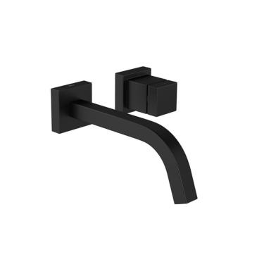 Imagem de Torneira de Parede para Lavatorio  Cubo 1179.BL86.MT Black Matte - Deca 