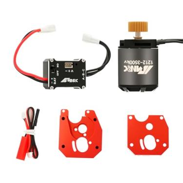 Imagem de NMNRC Motor sem escova 1212 3500kv & 25A ESC sem escova e kit de caixa de transmissão para 1/24 Axial SCX24 Upgrades Part