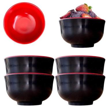 Imagem de 4 Tigelas Bowl Melamina Oriental Restaurante Japones 300ml - Impo
