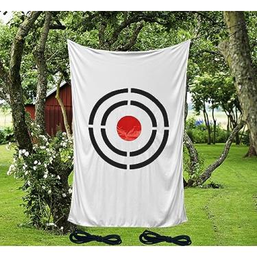 Imagem de Doubleriver Pano Para Alvo De Golfe Substituição Rede - 5 X 3 Pés, Branco, Prática Interna/Externa
