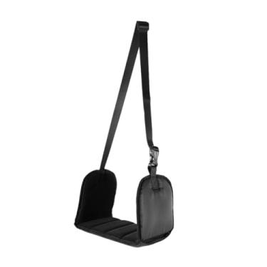 Imagem de Whtkoph Rede para pés de avião, apoio para pés de avião, acessórios de relaxamento, cabide ajustável, descanso para de viagem para carro, escritório, casa, 56x15cm