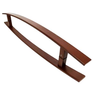 Imagem de Puxador Portas Duplo Aço Inox Padrão Corten Lugui 1,50 m para portas: pivotantes/madeira/vidro temperado/porta alumínio e portões