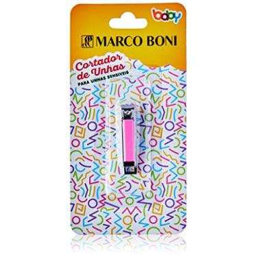 Imagem de Marco Boni Cortador De Unhas Infantil Aço Carbono 1828B Rosa 1 Unidade