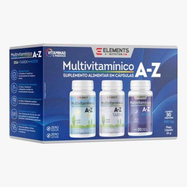 Imagem de Multivitaminico A-Z Manha Tarde Noite 90 Caps - Elements Nutrition, Se