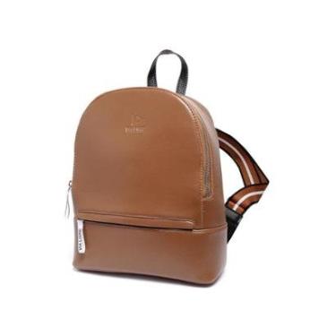 Imagem de Mochila Feminina Espaçosa Alça Regulável Pequena Faculdade Escola Estilosa Casual-Feminino