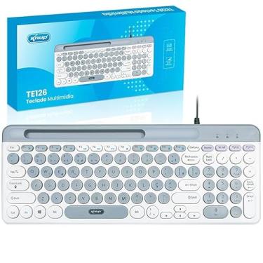 Imagem de KP-TE126 - Teclado Multimí­dia com Slot Para Smartphone Teclas Silenciosas Knup