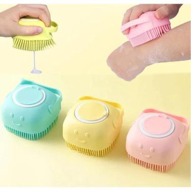 Imagem de Esponja DE Silicone P/ Banho Massageador Dispens - PLUS