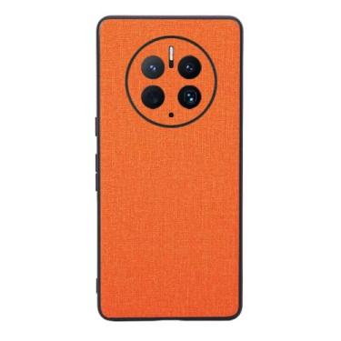 Imagem de Capas Compatível com Huawei Mate 50 PRO,Design de padrão de tela,Pproteção completa de 360°,Pplástico macio,Proteção contra queda-Orange