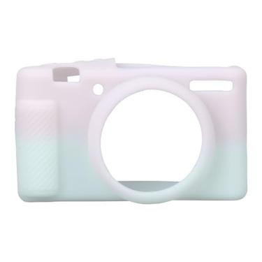 Imagem de Capa para Máquina Fotográfica Sony ZV-1 ZV-1 II ZV-1M2, Silicone Macio Capa Protetora Antirriscos Slim Fit para Máquina Fotográfica Digital (Verde Rosa)