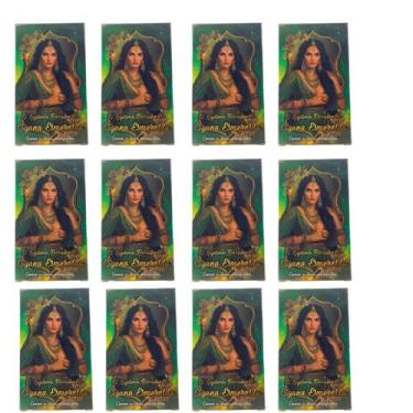 Imagem de KIT c/12 Legitimo Baralho Cigana Esmeralda 36 Cartas Manual - Lua Míst