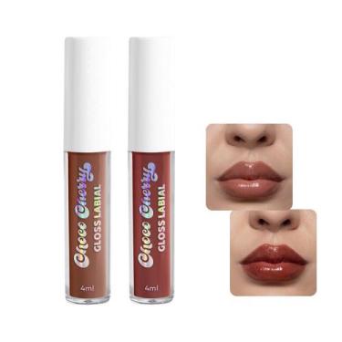 Imagem de Dailus Gloss Labial Choco Cherry 4ml Escolha seu Kit, Mocha Mousse + P