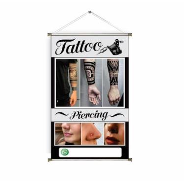 Imagem de Banner pronto Tatuagem BA 443 medida 45x70 cm arte Pronta