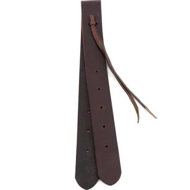 Imagem de Jeereal Boleto de couro (4,4 cm x 91,4 cm) para sela de cavalo ocidental, pesado oleado