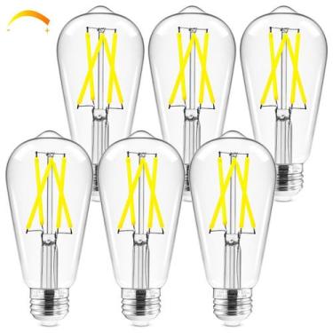 Imagem de Lâmpada LED Hizashi Edison 6W 60W equivalente E26 regulável 5000K