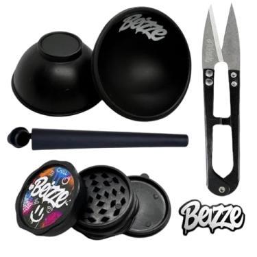 Imagem de Kit 4 Itens Tabacaria Cuia Tubete Tesoura Dichavador