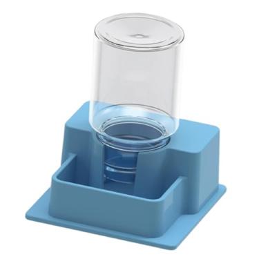 Imagem de IEUDNS Alimentador de répteis, acessórios de alimentação com garrafa, decoração de habitat, bebedouro para répteis, prato de água para tartarugas, lagartos, Azul Claro