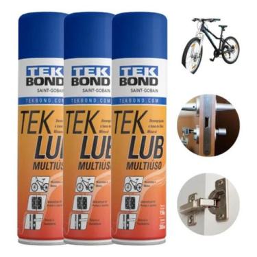 Imagem de Kit 3 Tekspray Antiferrugem Teklub 180g/300ml Tekbond