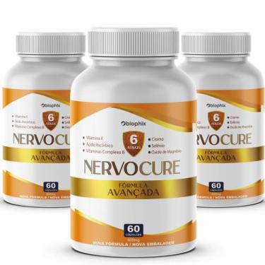 Imagem de Kit 3 Nervocure Original 60 Cápsulas - Suplemento Diário - Oficial