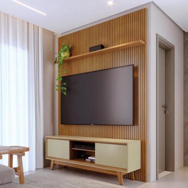 Imagem de Combo Painel De TV 60 Polegadas + Rack Milo - 7 Decor - Madetec, Cumar