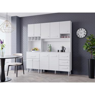 Imagem de Cozinha Vitória 180m com Paneleiro - Branco Móblis