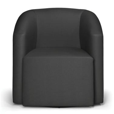 Imagem de Kit 2 Poltronas Stella Max Corino Preto Base Giratória - D'rossi