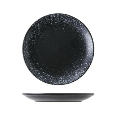 Imagem de Prato redondo de cerâmica de 30 cm simplicidade doméstica japonesa - prato raso de 30 cm - décimo segundo mês lunar