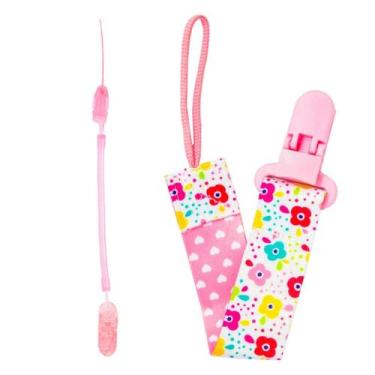 Imagem de Kit Prendedor Mola E Prendedor Estampado Pietra Baby Menimo Menina Inf